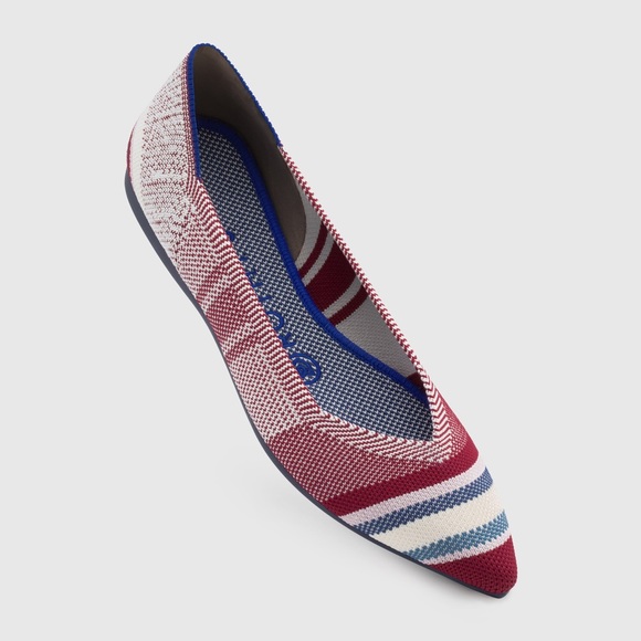 SOLD varsity stripe points rothy’s size 5.5 - Picture 6 of 7